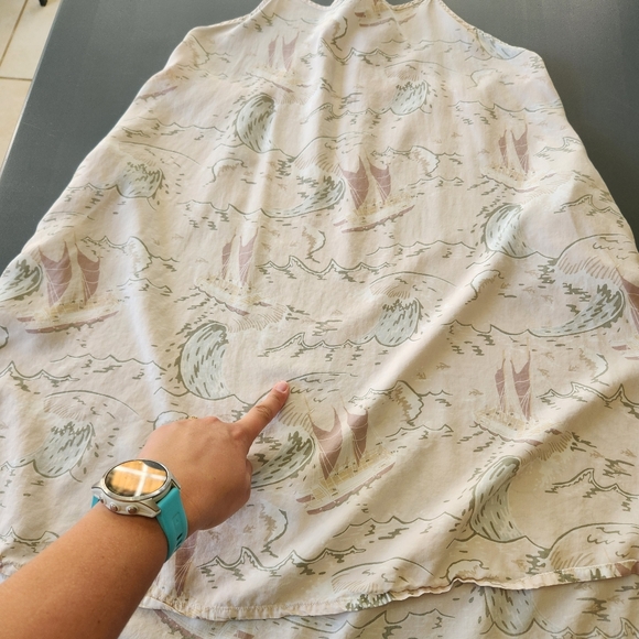 Patagonia Women's Limited Edition Pataloha Dress Size M Voyage Cream Hawaiian - Picture 15 of 15